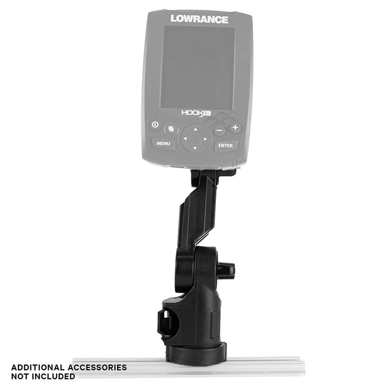 YakAttack Lowrance Fish Finder Mount with LockNLoad Mounting System | Compatible with Elite & Hook Series | Track Mounted Kayak Accessory | Fits GearTrac, MightyMount & More | Made in USA - Image 2